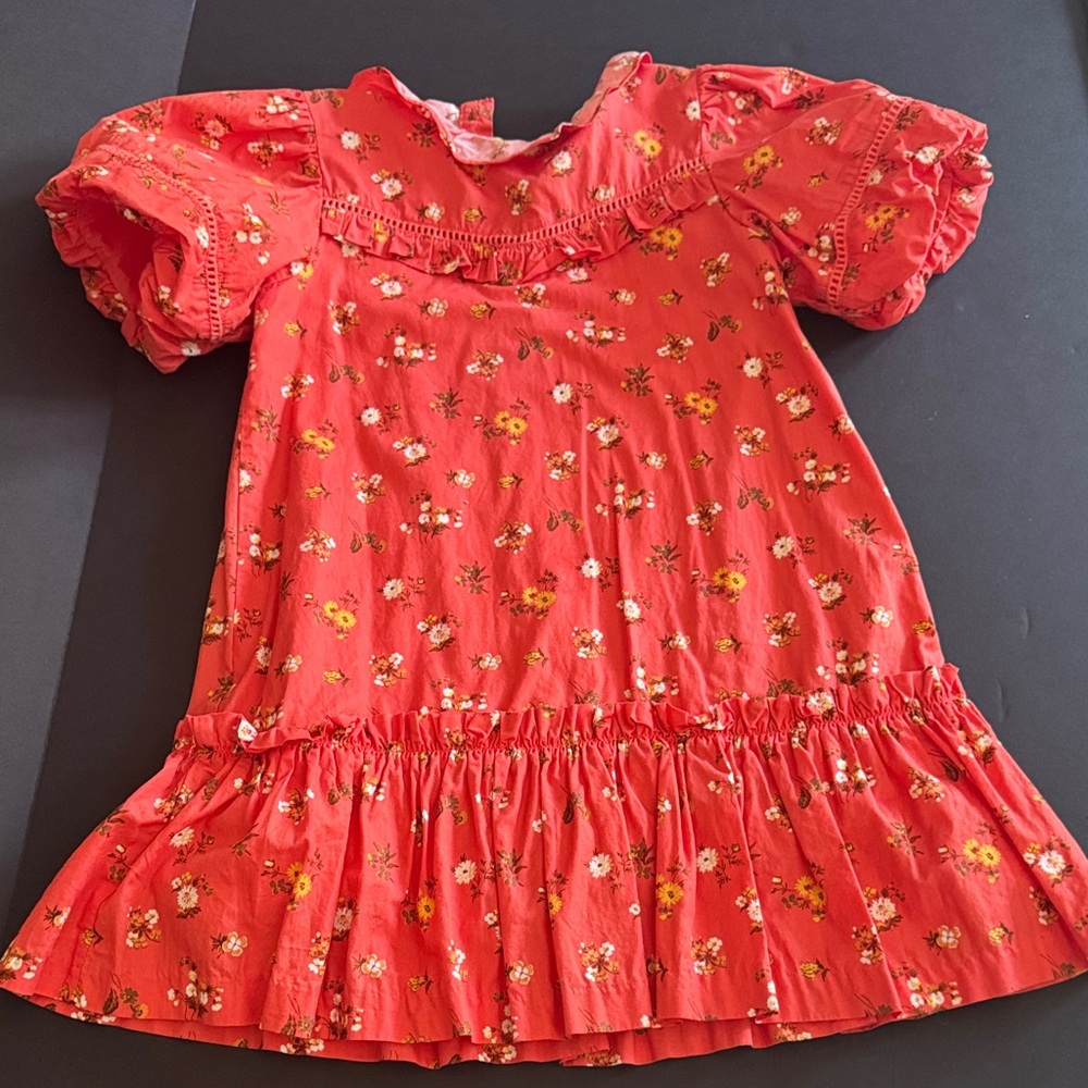 Janie and Jack Floral Red Dress. New